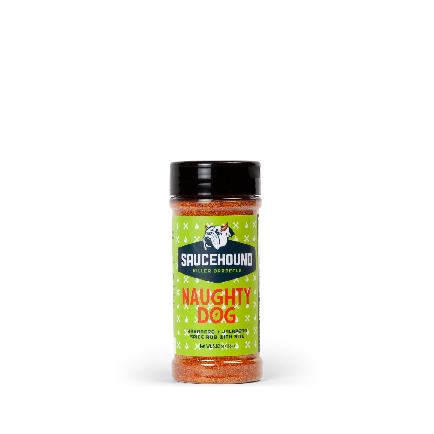 Saucehound Naughty Dog Habanero & Jalapeno BBQ Spice Rub (5.82oz shaker)
