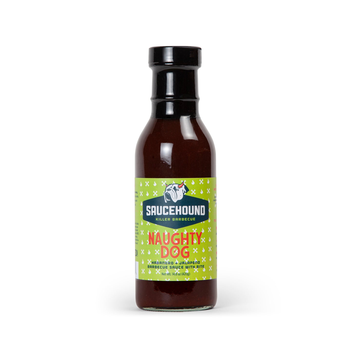 Saucehound Naughty Dog Habanero & Jalapeno BBQ Sauce (14.8oz Glass Bottle)