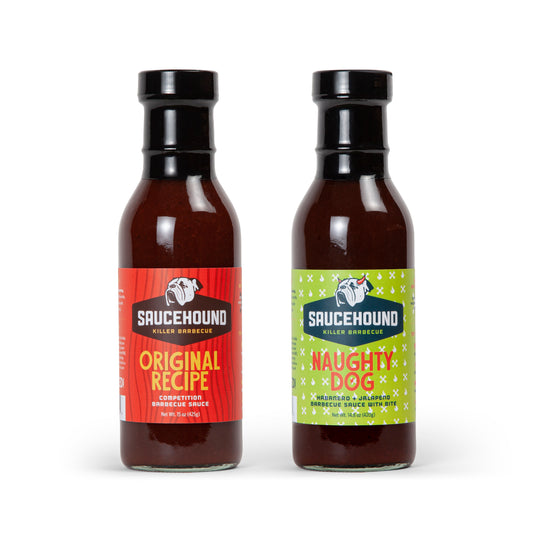 Saucehound BBQ Sauce Combo Pack - Original Recipe & Naughty Dog